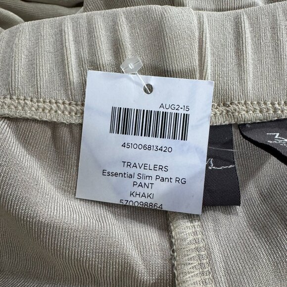 Chico's Travelers Essential Slim Pant Size 3 Khaki Slinky Stretch NWT PT-2670 - Picture 6 of 9